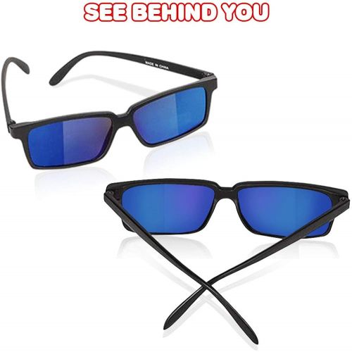  [아마존베스트]ArtCreativity Spy Glasses for Kids - Set of 3 - See Behind You Sunglasses with Rear View Mirrors - Fun Party Favors, Detective Gadgets, Secret Agent Costume Props, Gift Idea for Bo
