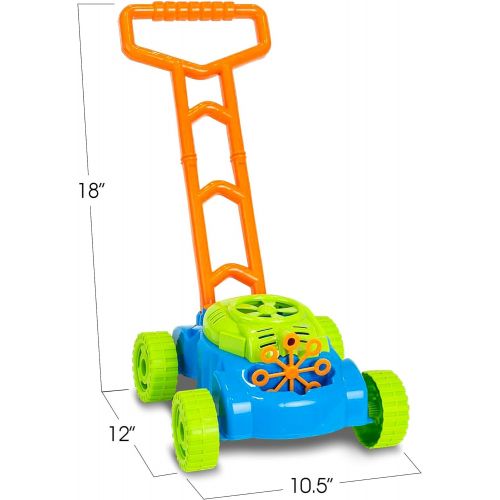  [아마존베스트]ArtCreativity Bubble Lawn Mower - Electronic Bubble Blower Machine - Fun Bubbles Blowing Push Toys for Kids - Bubble Solution Included - Best Birthday Gift for Boys, Girls, Toddler