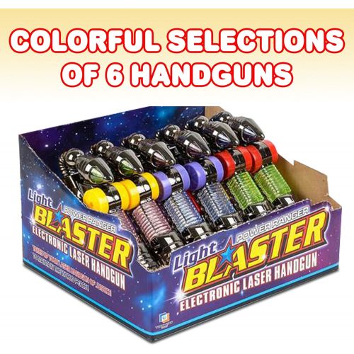  ArtCreativity Ranger Hand-Gun Toy Set with Flashing Lights and Sounds, 6 Cool Futuristic Handguns, Pretend Play Toy Gun, Great Party Favor - Gift for Boys and Girls, Batteries Incl