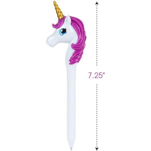  ArtCreativity Unicorn Pens for Kids, Set of 12, Unicorn Party Favors for Girls and Boys, Great Writing Performance, Cute Unicorn Stationery School Supplies and Party Bag Fillers
