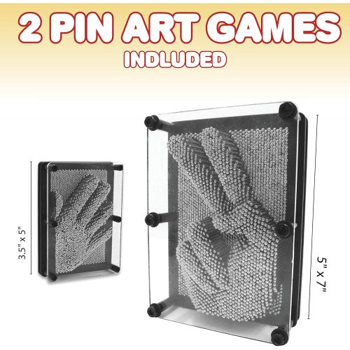  ArtCreativity Classic Pin Art Game Set Pin Art Toy for Autistic Kids-Includes Large 5 x 7 Inch and Small 3.5 x 5 Inch Boards- Hours of Fun - Durable- Nice Decoration- Best Gift for