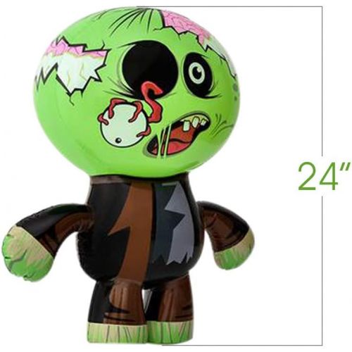  할로윈 용품ArtCreativity Zombie Bunch Inflates, Set of 3, 24 Inch Blow-Up Zombies in Fun Assorted Designs, Inflatable Halloween Decorations, Halloween Photo Booth Props and Spooky Carnival Ga