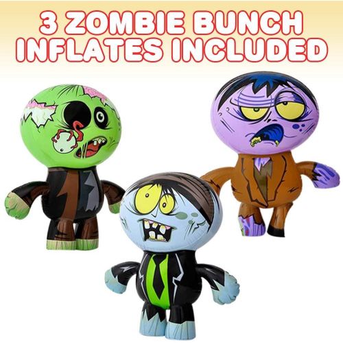  할로윈 용품ArtCreativity Zombie Bunch Inflates, Set of 3, 24 Inch Blow-Up Zombies in Fun Assorted Designs, Inflatable Halloween Decorations, Halloween Photo Booth Props and Spooky Carnival Ga