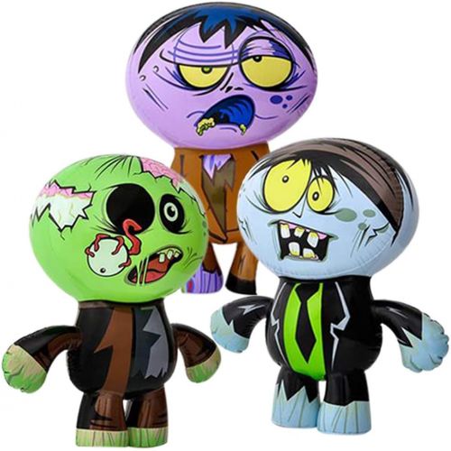  할로윈 용품ArtCreativity Zombie Bunch Inflates, Set of 3, 24 Inch Blow-Up Zombies in Fun Assorted Designs, Inflatable Halloween Decorations, Halloween Photo Booth Props and Spooky Carnival Ga