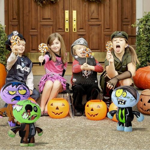  할로윈 용품ArtCreativity Zombie Bunch Inflates, Set of 3, 24 Inch Blow-Up Zombies in Fun Assorted Designs, Inflatable Halloween Decorations, Halloween Photo Booth Props and Spooky Carnival Ga