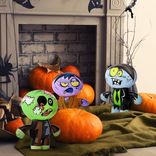  할로윈 용품ArtCreativity Zombie Bunch Inflates, Set of 3, 24 Inch Blow-Up Zombies in Fun Assorted Designs, Inflatable Halloween Decorations, Halloween Photo Booth Props and Spooky Carnival Ga