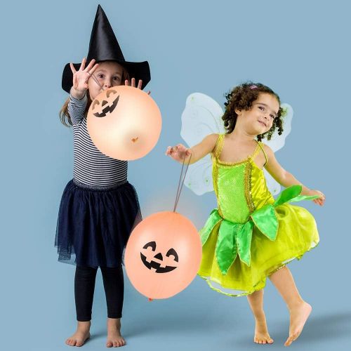  할로윈 용품ArtCreativity Jack-O-Lantern Punch Balls, Set of 12, Durable Latex Balloons with Rubber Bands Attached, Great for Halloween Trick or Treat Party Favors, Goodie Bag Fillers for Kids