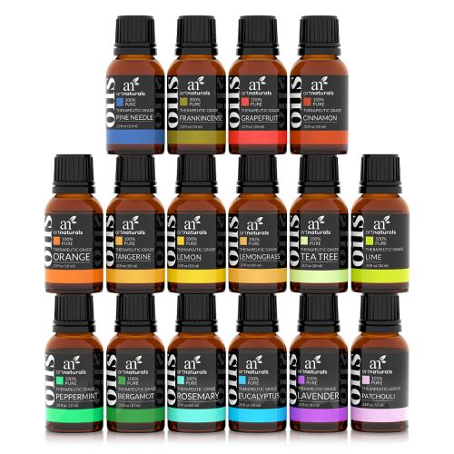  Artnaturals Pure Essential Oil Set (16x10mL) - 100% Natural Aromatherapy for Oil Diffuser