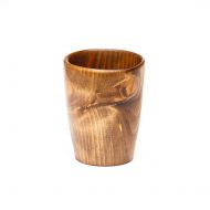 ArtOfSiberia Wooden Drinking Mug cup of Natural SIBERIAN FIR-TREE wood - for Herbal tea or other - Series Abies Sibirica #C19