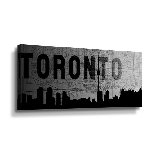  ArtWall Art Sandcraft Toronto Gallery-Wrapped Canvas