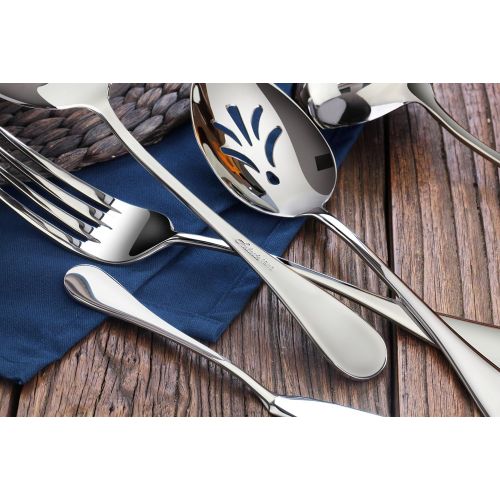  [아마존베스트]Artaste Rain 18/10 Stainless Steel 7-Piece Hostess Set, Silver