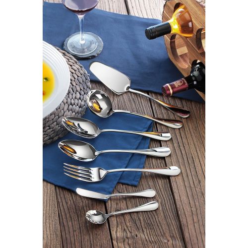  [아마존베스트]Artaste Rain 18/10 Stainless Steel 7-Piece Hostess Set, Silver