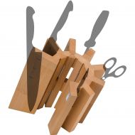 Arte Legno Artelegno 51 Pisa Magnetic Knife Block, Solid Beech Wood Natural Lacquer Finish