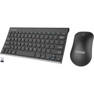 Arteck 2.4G Wireless Keyboard and Mouse Combo Ultra Compact Slim Stainless Full Size Keyboard and Ergonomic Mouse for Computer/Desktop/PC/Laptop and Windows 10/8/7 Build in Rechargeable Battery