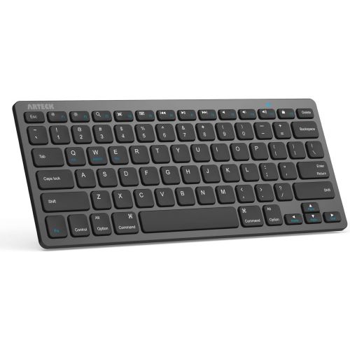  [아마존베스트]Arteck Ultra-Slim Bluetooth Keyboard Compatible with iPad 10.2-inch/iPad Air/iPad 9.7-inch/iPad Pro/iPad Mini, iPhone and Other Bluetooth Enabled Devices Including iOS, Android, Wi