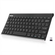 [아마존베스트]Arteck 2.4G Wireless Keyboard Stainless Steel Ultra Slim Keyboard for Computer/Desktop/PC/Laptop/Surface/Smart TV and Windows 10/8 / 7 / Vista/XP Built in Rechargeable Battery