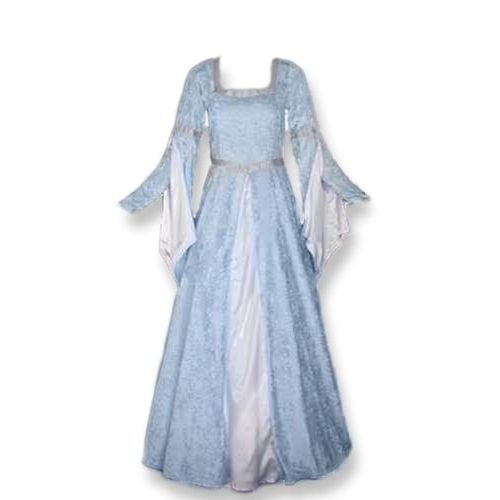  Artemisia Designs Renaissance Medieval Gown with Satin Panel Insert and Ribbon Accents