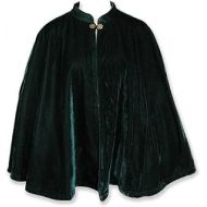 Artemisia Designs Velvet Circular Cut Half Cloak Capelet Lined in Satin with Two-Button Clasp Wedding Ren Faire