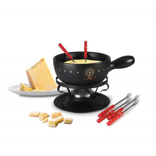  Artestia Ceramic Cheese Fondue Cooking Set (Fondue Set - Swiss Alps)