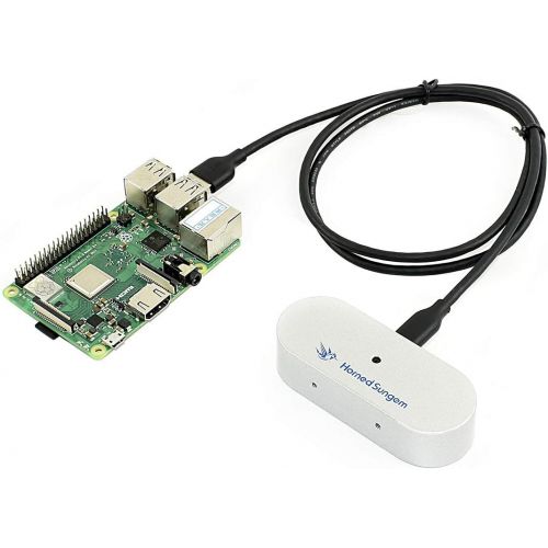  CQRobot Based on Plug and AI Concept Horned Sungem Artificial Intelligence Vision Kit, Supports Raspberry Pi or PC, with Intel Movidius MA245X, DIY AI Applications Like Intelligent Cameras