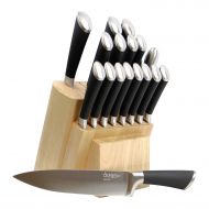 Artigee 19 Pieces Kitchen Knife Set, Upgraded Premium High Carbon Stainless Steel Knives, Chef Knife, Slicer Knife, Bread Knife, Santoku Knife. Perfect Balanced, Easy to Wash - Che