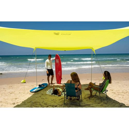 Artik sunshade Beach Tents Sun Shade Vacation Pop Up Tent, UPF50 UV Protection Canopy with Travel Bag, Portable Shelter for Camping, Fishing & Picnics 4 Poles, Extra Large Size