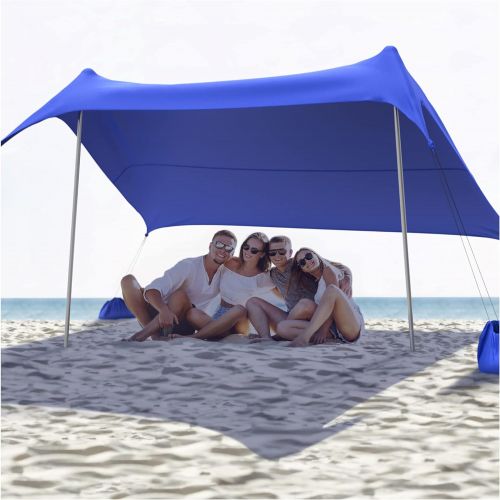  ARTIK SUNSHADE Beach Tents Sun Shade - Vacation Pop-Up Tent, UPF50 UV Protection Canopy with Travel Carry Bag, Portable Outdoor Shelter for Camping, Fishing & Picnics - 2 Poles, Me