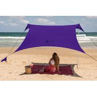 Artik sunshade Pop Up Beach Tent Sun Shade for Camping Trips, Fishing, Backyard Fun or Picnics ? Portable Canopy with Sandbag Anchors, Two Aluminum Poles & Carrying Bag - UPF50 UV Protection (Cob