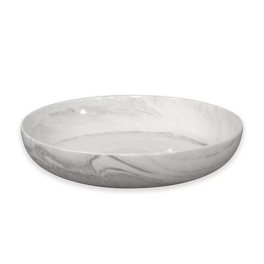  Artisanal Kitchen Supply Coupe Marbleized Dinner Bowl in Grey