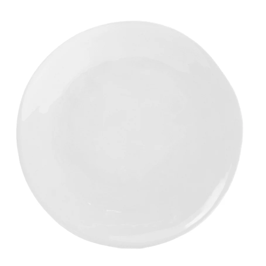  Artisanal Kitchen Supply Curve Dinner Plate in White