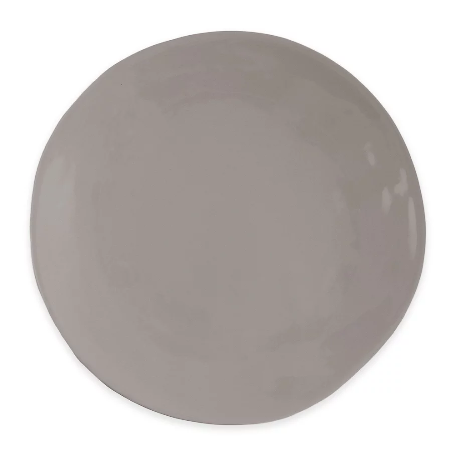 Artisanal Kitchen Supply Curve Dinner Plate in Grey