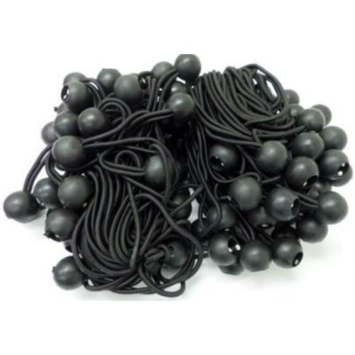  Unknown (100) NEW 9 Black Ball Bungee Bungie Cord Heavy Duty Canopy Tarp Tie Downs