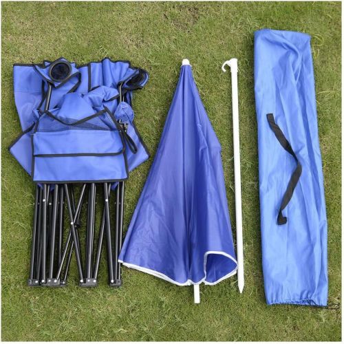  Unknown Portable Folding Picnic Double Chair W/Umbrella Table Cooler Beach Camping Chair캠핑 의자