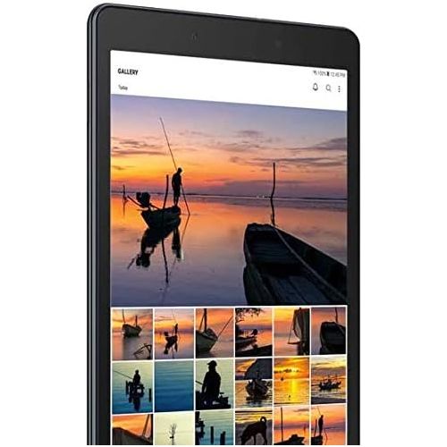 삼성 Artist Unknown Samsung Galaxy Tab A 8.0 Tablet, Quad Core 2.0Ghz, 32GB, Dual Camera, WiFi, Bluetooth, Android 9.0 Pie, Black, w/CUE 128GB MicroSD Card