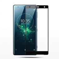 Artist Unknown Tempered Glass for Sony Xperia XZ2,[2pack] Full Cover Flim Screen Protector Tempered Glass for Sony Xperia XZ2 H8216 H8266 H8296
