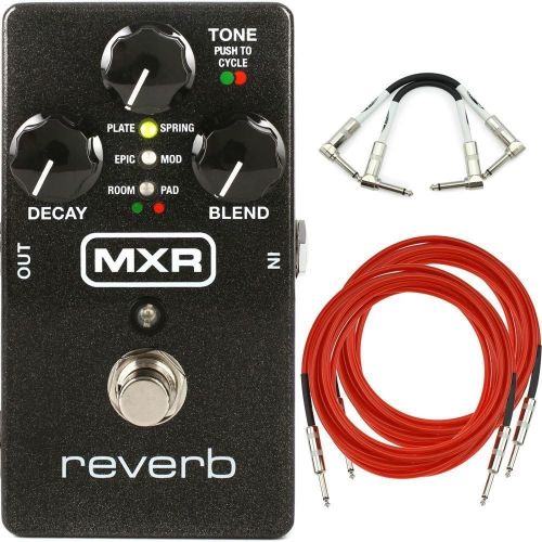  MXR M300 Reverb Analog Guitar Effect Pedal + Cables