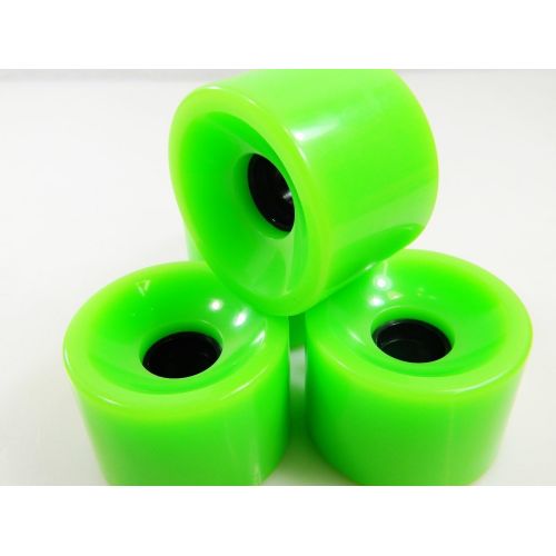  Unknown Longboard Cruiser Skateboard High Rebound Wheels 70mm Green