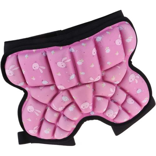  Artist Unknown Protection Hip, Children 3D Padded Shorts Breathable Lightweight Protective Gear for Snowboard Skating Skiing Volleyball Motorcycle Cycling - Pink