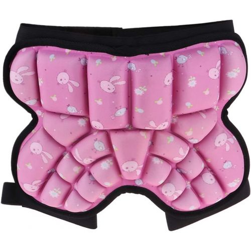  Artist Unknown Protection Hip, Children 3D Padded Shorts Breathable Lightweight Protective Gear for Snowboard Skating Skiing Volleyball Motorcycle Cycling - Pink