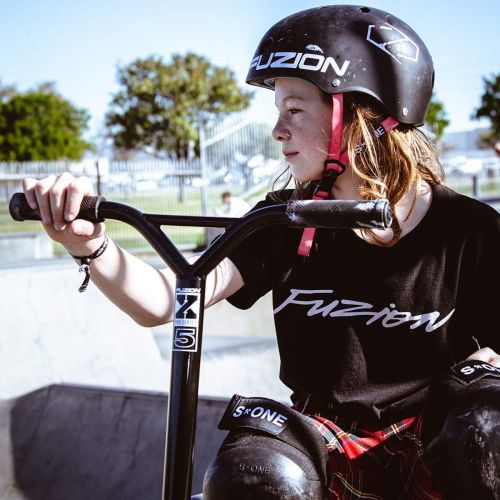  Artist Unknown Fuzion X-5 Pro Scooters - Trick Scooter - Beginner Stunt Scooters for Kids 8 Years and Up ? Quality Freestyle Kick Scooter for Boys and Girls (2020 Black/Red)