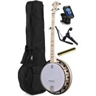 [아마존베스트]Deering Goodtime 2 5-String Resonator Banjo with Padded Bag, Capo, Mute and Tuner