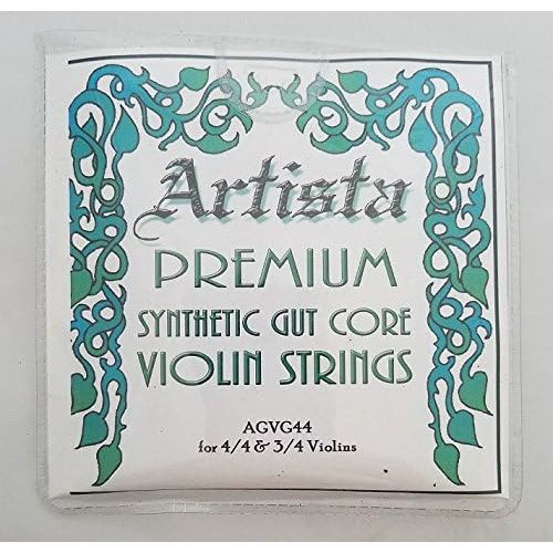  Artista Premium Synthetic Gut Core Violin String Set for 4/4 and 3/4 - AGVG44