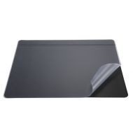 Artistic 48172 19 x 24 Krystal-Lift Non-Glare Desk Pad Organizer, Black/Frosted Lift Top
