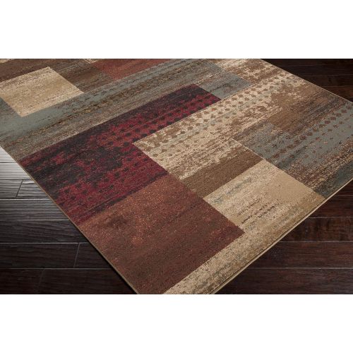  Surya Riley RLY-5004 Contemporary Machine Made 100% Polypropylene Light Pear 53 x 76 Geometric Area Rug