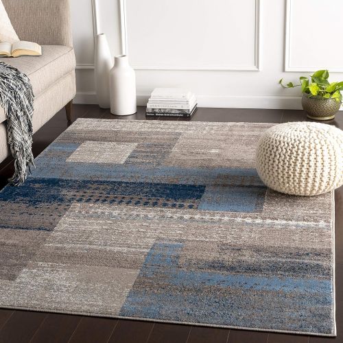  Surya Riley RLY-5004 Contemporary Machine Made 100% Polypropylene Light Pear 53 x 76 Geometric Area Rug