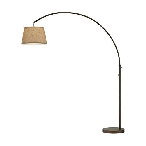  Artiva USA LED602111FBZ Allegra 79 LED Arch Floor Lamp with Dimmer, 48 L x 16 W x H, Antique Bronze