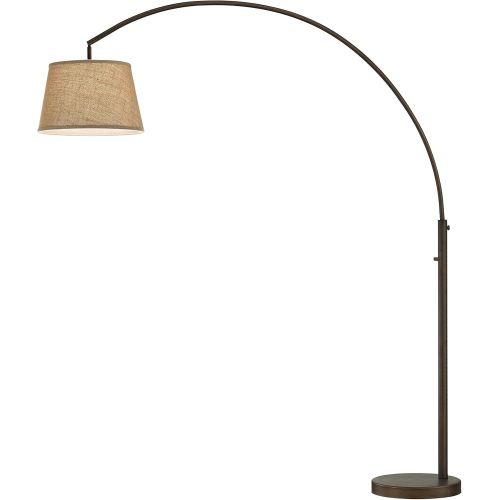  Artiva USA LED602111FBZ Allegra 79 LED Arch Floor Lamp with Dimmer, 48 L x 16 W x H, Antique Bronze