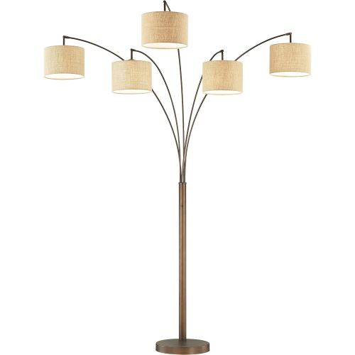  Artiva USA LED602805FBZ 83 LED Arched Floor Lamp with Dimmer 5000 Lumens, 83, Antique Bronze