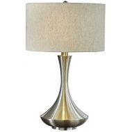Artiva USA LED21012TT Aladdin 2-Light LED Table Lamp, 28.5, Brushed Steel