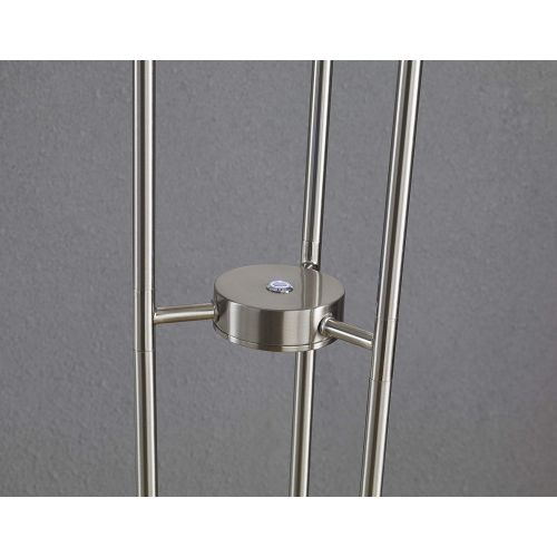  Artiva USA LED804268SN Luciano LED Torchiere Floor lamp Touch Dimmer, 72, Satin Nickel